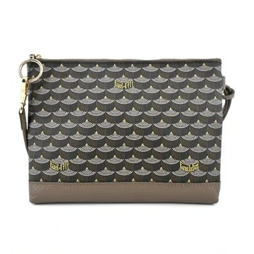 Faure Le Page Pochette Zip 19 拉鍊大手拿包-淺咖