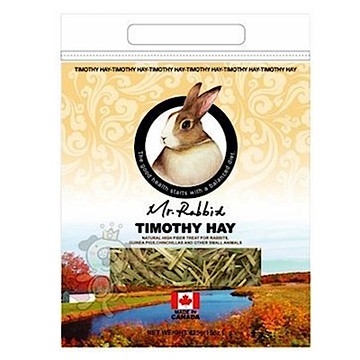 加拿大Mr.Rabbit瑞比兔先生-高級提摩西牧草 (二割) 15oz (RB115) x 2入組(購買兩件贈送寵物玩具1個 隨機出貨)