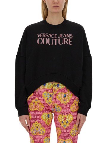 versace jeans couture sweatshirt with logo