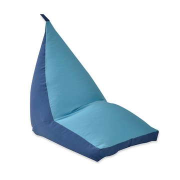 【班尼斯】歐洲經典款冰山一角‧三角錐懶骨頭-天空水藍色