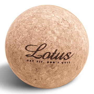 Lotus COZY FITNESS SERIES 頂級軟木筋膜放鬆球 75度 軟木花生球  棕色  1顆