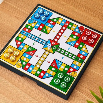 可摺疊磁性摺疊飛行棋大號環保塑料兒童小學生益智磁石便攜磁吸棋ERDP