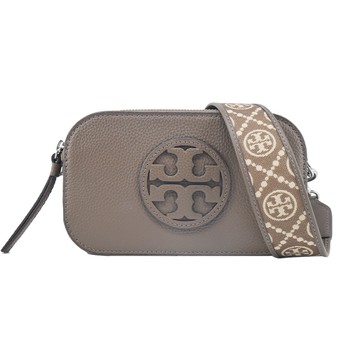 TORY BURCH Miller 經典LOGO相機包(橡木灰)