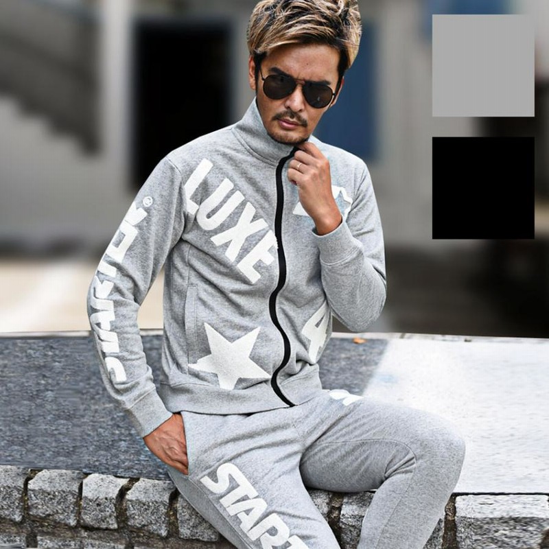 セットアップ メンズ ジャージ ロゴワッペン 上下 スポーティー おしゃれジャージ Luxe R Starter Black Label 通販 Lineポイント最大0 5 Get Lineショッピング