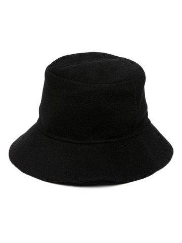P.A.R.O.S.H. - flat-crown wool bucket hat - women - Wool - M - Black