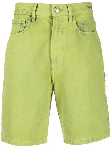 Gcds - logo-patch cargo shorts - men - Cotton/Cotton/Polyester - 34 - Green