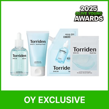 ★2025 Awards★ Torriden Dive-In Low Molecular Hyaluronic Acid Serum 100ml Limited Refill Set (+Refill 50ml+Cream 50ml+Pad 10P+Balan