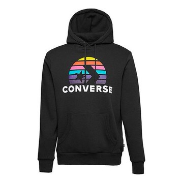 Men's Converse Planet Set Po Athleisure Casual Sports Printing Knit Black