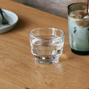 日本KINTO LUX 玻璃水杯 240ml - 煙燻灰