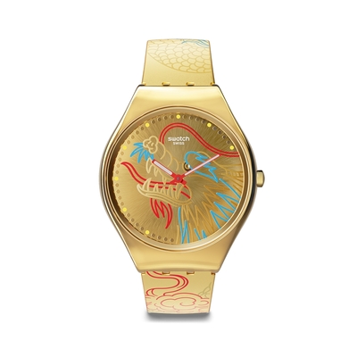 Swatch Skin Irony 超薄金屬系列手錶 DRAGON IN GOLD 龍年錶 龍耀千金 (38mm) 男錶 女錶 手錶 瑞士錶 錶