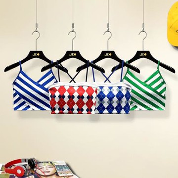 瑜伽服女上衣吊帶帶胸墊夏速干時尚性感健身運動文胸氣質背心套裝