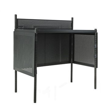 【dayneeds】格威隆烤漆黑系統鐵板工作桌黑色