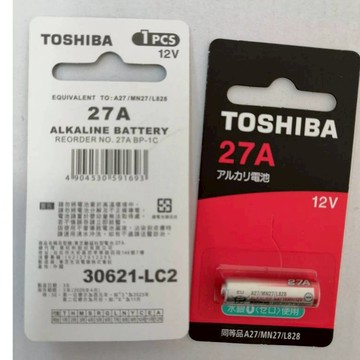 【TOSHIBA】東芝 27A 12V 鹼猛柱型電池 1入/3入/5入