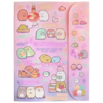 asdfkitty*日本san-x角落生物粉紅色10層A4資料夾/檔案夾/文件夾-日本正版商品