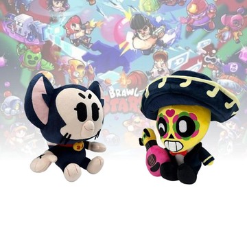 超低價✨荒野亂鬥周邊 斯派克 娃娃吊飾抱枕 Brawl Stars Brawl Stars荒野亂鬥凱特波克動漫遊戲周邊創
