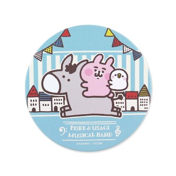 卡娜赫拉的小動物樂隊系列陶瓷吸水杯墊_騎驢