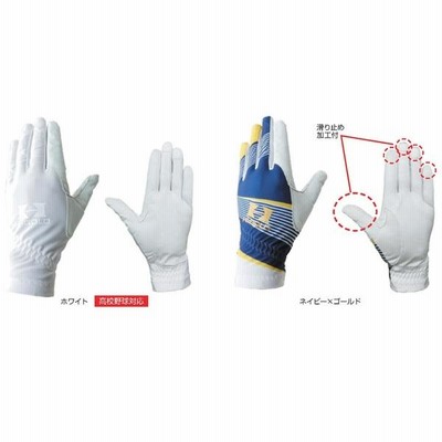 大人女性の ハイゴールド 左手着用：右投げ用 片手 守備手袋 野球 アクセサリー