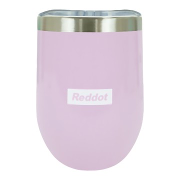 Reddot 紅點生活 304不鏽鋼保溫鎖冷防漏蛋殼杯  少女粉  360ml  1個