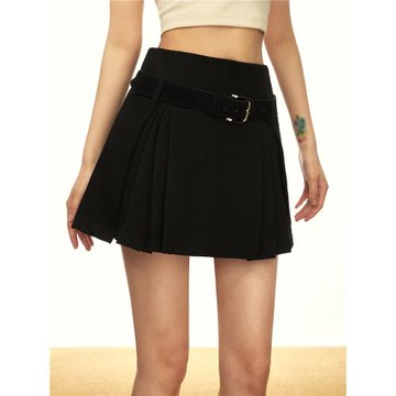 Aaisup美式辣妹學院風高腰半身裙女春季設計感小眾防走光A字短裙