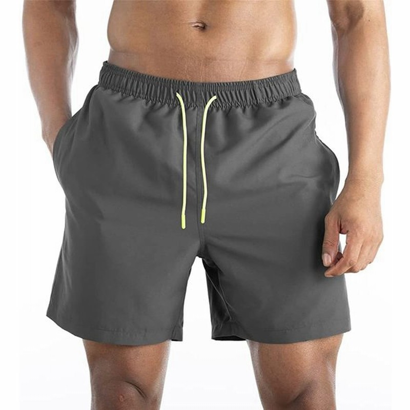 メンズ 水着 サーフパンツ スイムウェア 男性水着 無地 通気 速乾 水陸両用 ビーチショーツ 海水パンツ オシャレ メンズショーツ Gray Xl 通販 Lineポイント最大0 5 Get Lineショッピング