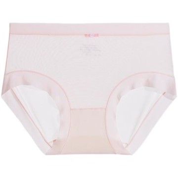 冰絲女士內褲純棉2026夏季薄款蕾絲面膜三角褲隱形桑蠶絲中腰抗菌