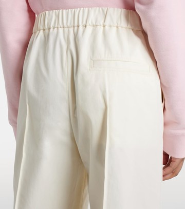 Jil Sander Pleated cotton wide-leg pants