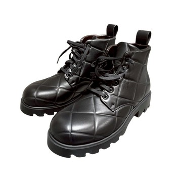 Bottega Veneta 男款 Strut Grid 加墊小羊皮踝靴