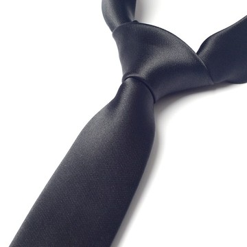 5CM韓版窄領帶男士休閑 職業英倫小純色黑藍休閑細潮流女時尚秀潮