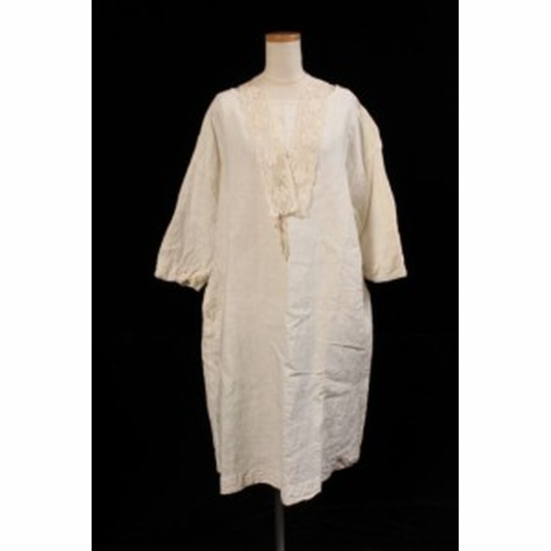 中古 ネストローブ Nest Robe ワンピース 半袖 レース襟付き リネン 白 ホワイト Yy0529 レディース 通販 Lineポイント最大1 0 Get Lineショッピング