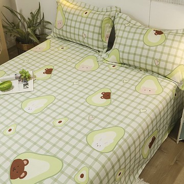 北歐風ins床單單件加大雙人2磨毛加厚水洗棉簡約學生宿舍單人被單