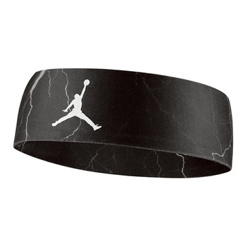 Nike耐吉JORDAN喬丹FURY GRAPHIC黑色閃電頭帶運動頭巾止汗帶髮帶吸濕排速乾汗慢跑網球棒球籃球羽球桌球瑜珈健身(J1008704076OS/FD5986076)生日禮物男友禮物情侶禮物
