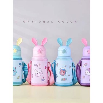 卡通保溫杯兒童吸管保溫杯 316不銹鋼內膽保溫杯杯蓋配件包郵