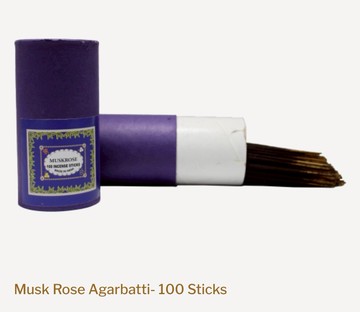 [綺異館]印度香 麝香玫瑰 量販裝 100支 Gulab Singh MUSK ROSE 線香 薰香 安神 舒壓