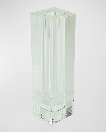 Clear Crystal Votive Candle Holder - Medium