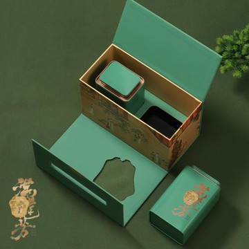 新款茶葉包裝盒空禮盒綠茶信陽毛尖碧螺春通用一斤茶葉罐禮盒空盒