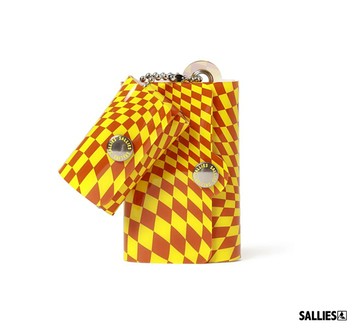 Sallies Minimal Wallet PocketPal漩渦格紋迷你錢包(黃)