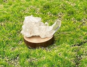 天然冰透體小白水晶簇 白水晶 家居 辦公室 療癒 消磁 能量 擺件