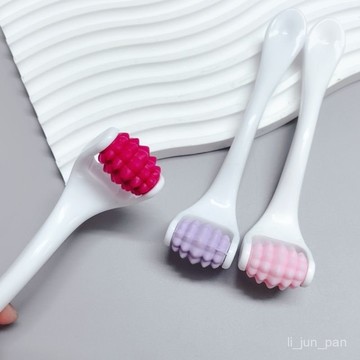 🔥臺灣出貨🔥臉部按摩滾輪式按摩頭療經絡疏通放鬆手拿按摩輪立體滾珠按摩器