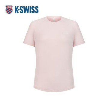 K-SWISS 專業運動T恤 SHIRTKC7522WMTS43 吸濕排汗 女上衣 粉紅色 1911679-606