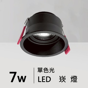 【崁入孔7.5公分】防眩光崁燈｜H05-JBR-30801B/W