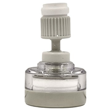 水電大叔 超廣角增壓濾水頭 ABS合成樹脂+PC聚碳酸酯+304不鏽鋼+POM塑鋼+矽膠濾芯  長8.2 x 直徑5.2cm  1個