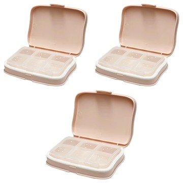 y522北歐色分隔藥盒  3個