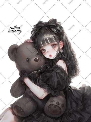 original sticker no.1096 人物貼紙 原創貼紙 人物貼紙 女孩貼紙 原創人物貼紙