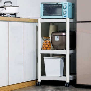 【HappyLife】三層不鏽鋼夾縫架 40×38×80CM Y10029