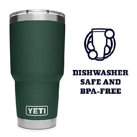 YETI Rambler 30 oz Tumbler, Stainless Steel, Vacuum Insulated with MagSlider Lid, Northwoods Green並行輸入品