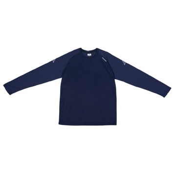 KAPPA義大利時尚吸濕排汗中性長袖圓領衫 丈青372E1XWB29