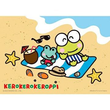 【拼圖貓】百耘圖 -  KEROKEROKEROPPI 大眼蛙 海灘日光浴拼圖108片 HP0108-227