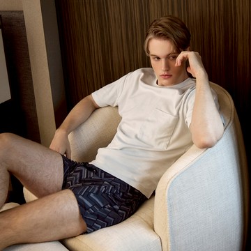 【DAYNEER】印花寬鬆四角男內褲 M-XXL(幾何灰)