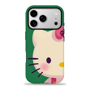 半臉Hello Kitty貓蘋果17手機殼iPhone16ProMax菲林15二合一14/13