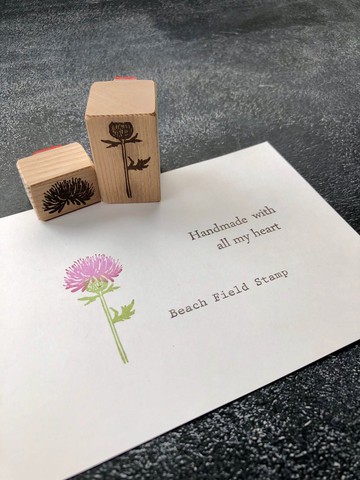 薊花印章兩件套組